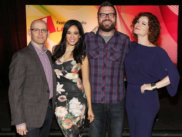 Brad Meltzer (escritor y conductor de Decoded por History); Edy Ganem (Actriz de Devious Maids x Lifetime); Rutledge Wood (protagonista de la serie Top Gear de History); y Rebecca Wisocky (Actriz de Devious Maids x Lifetime).
