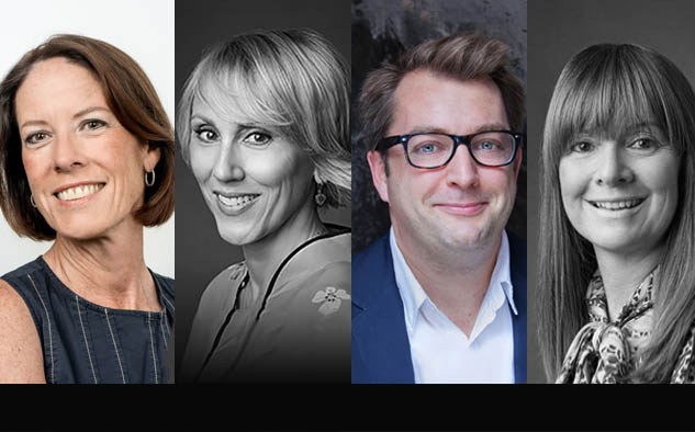 Martha Brass, Hannah Wyatt (FE&E), Matt Forde (IP&F) y Suzy Lamb (E&M).