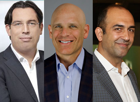 Christian Wegner, de ProSiebenSat.1, Michael Green y Reza Izad, fundadores de CDS.