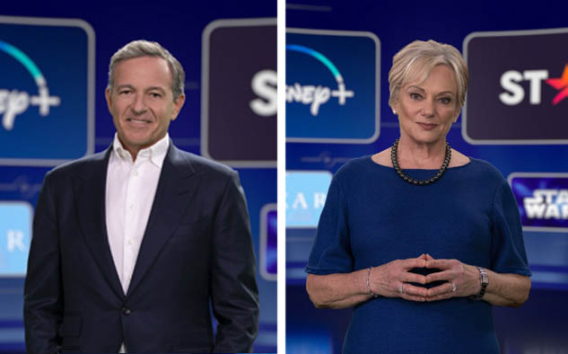 Bob Iger, Chairman ejecutivo y Chairman de la Junta y Christine McCarthy, vicepresidente ejecutiva sénior y directora financiera.
