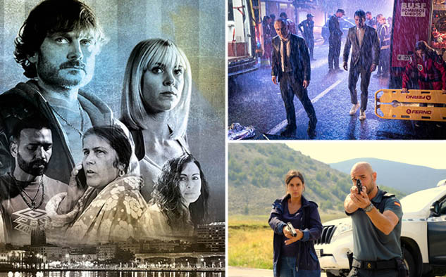 El gran estreno, Malaka (izq.), la notable nueva temporada de Estoy vivo (arriba), y La caza. Monteperdido se ganan la atención de televisoras y plataformas de todo el mundo.