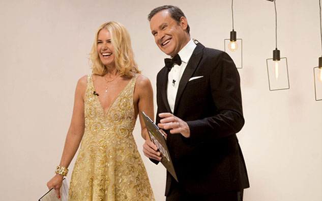 Valeria Mazza y Alan Tacher, junto a Boris Izaguirre, animaron la Gala por la noche.