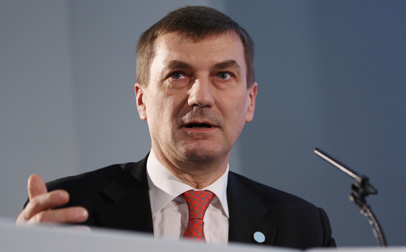 Andrus Ansip, comisionado para el Mercado Único Digital de la Unión Europea