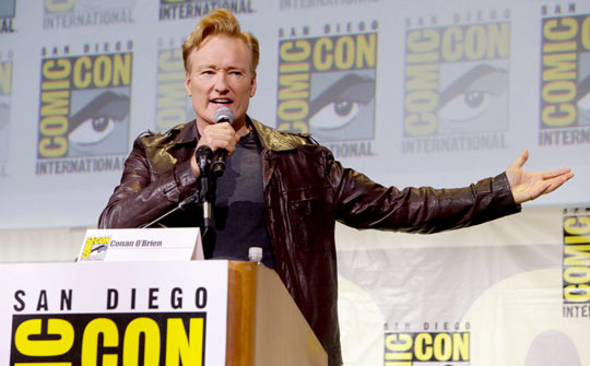 Conan O’Brien convirtió el Comic-Con en residencia para su show de late-night por la señal TBS