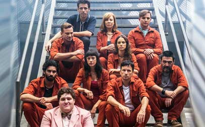 Daniel Burman con parte del elenco