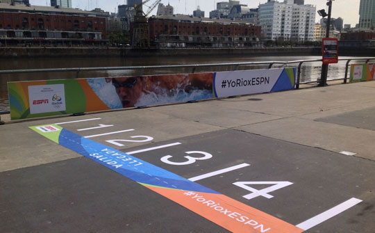 Campaña de ESPN en Puerto Madero, Buenos Aires