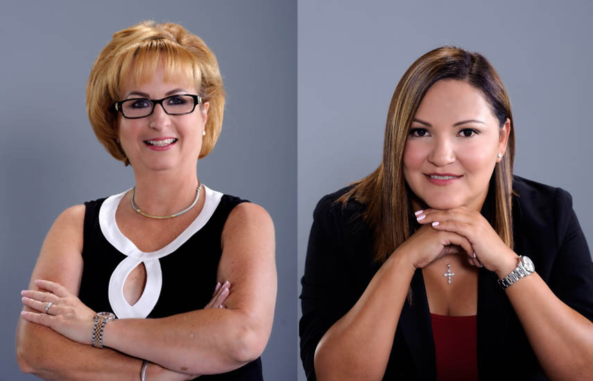 Las fundadoras de Universal Cinergia Dubbing: Liliam Hernández, presidente y CEO, y Gemma López, presidente y COO.