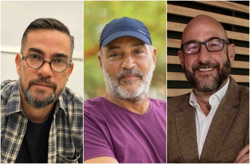 Jerry Rodríguez, cabeza del nuevo estudio; Luiz Noronha, CEO de A Fábrica; y Alejandro Rincón, CEO de Endemol Shine Boomdog Group