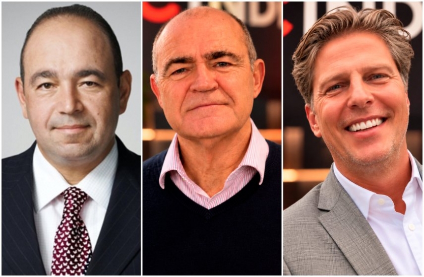 Juan Carlos Urdaneta, Tony Kelly y Maurice van Sabben
