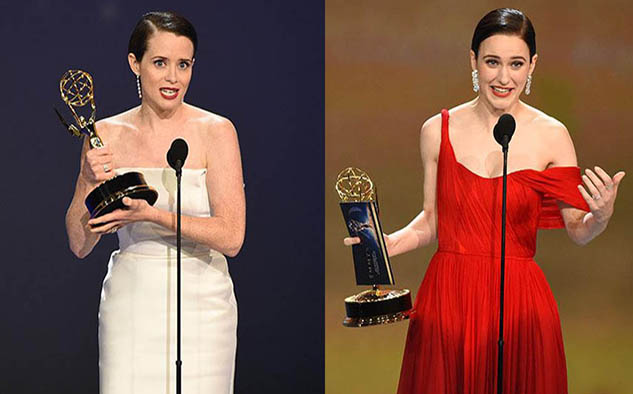 Claire Foy obtuvo el premio a Actriz principal de serie dramática, y Rachel Brosnahan el de Actriz principal de comedia: