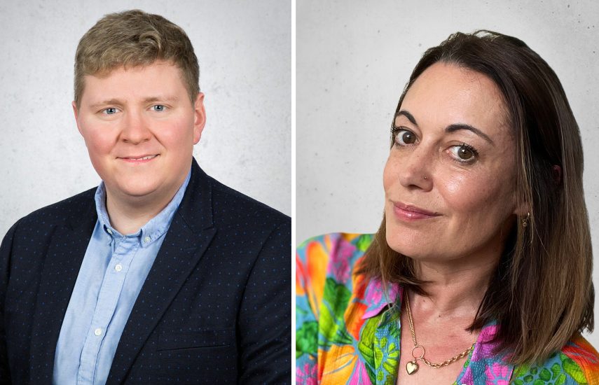 Derek Dyson y Louisa Emery