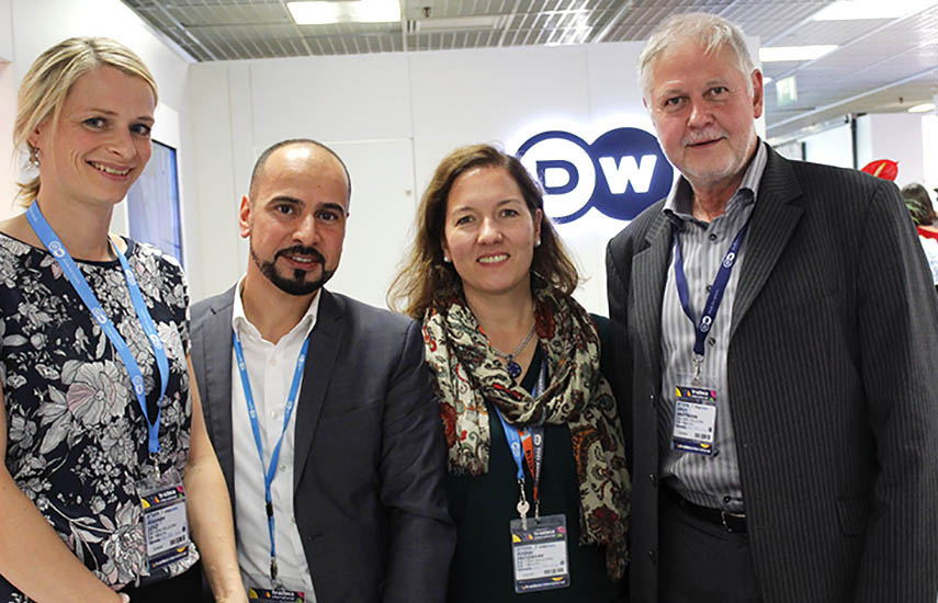 Alexandra Lenz, Ejecutiva encargada de Distribución para Asia/Australia; Mohammed Al-Sarray, Ejecutivo de Ventas y Distribución para MENA, Andrea Hugemann, Ejecutivo de Ventas y Distribución para las Américas y Ulrich Wartmann, Ejecutivo de Distribución para Europa