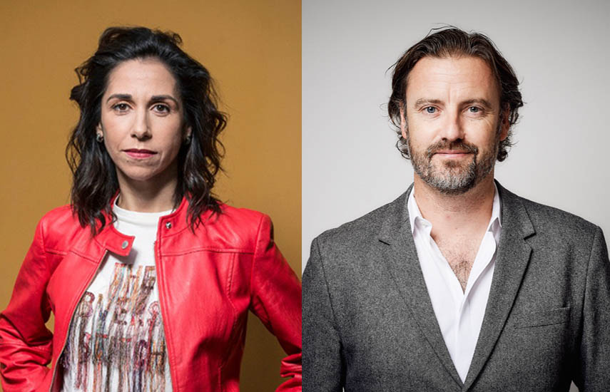 Fidela Navarro, CEO de Dopamine y Richard Halliwell, CEO de NENT Studios UK.