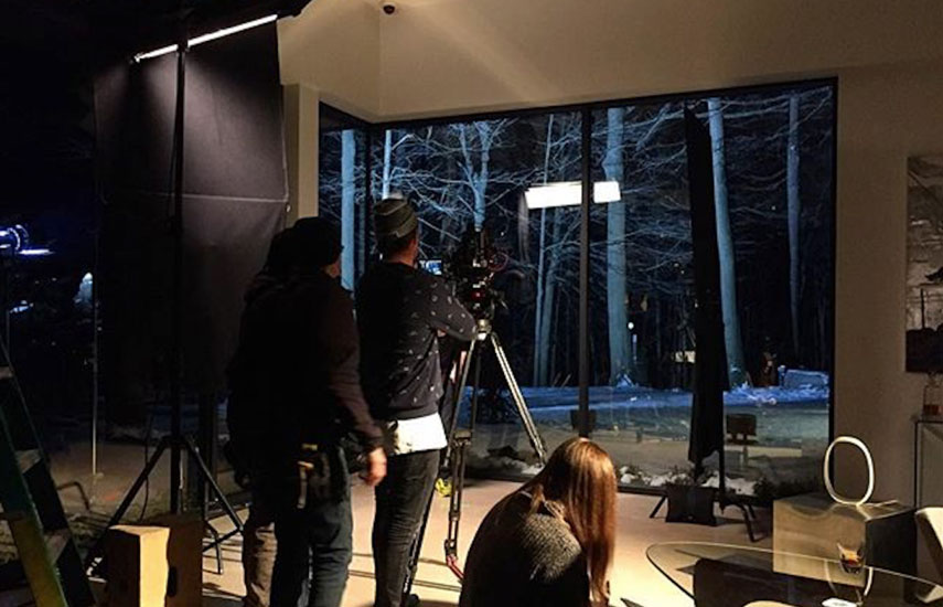 Set de grabación de Halcyon