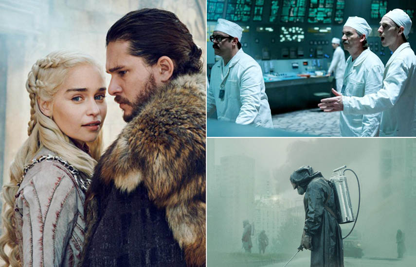 “Game of Thrones”, recibió 32 nominaciones, el total más alto para una serie de drama; mientras que “Chernobyl” logró 19.