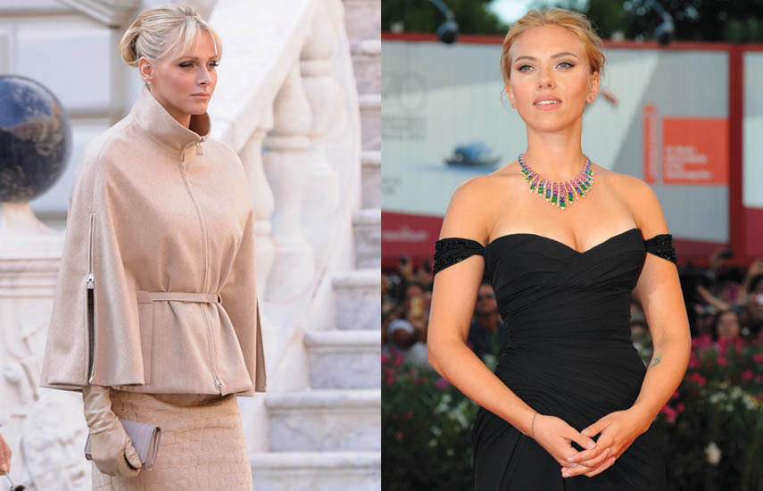 Charlène de Mónaco y Scarlett Johansson serán el foco del estilo de dos famosas.