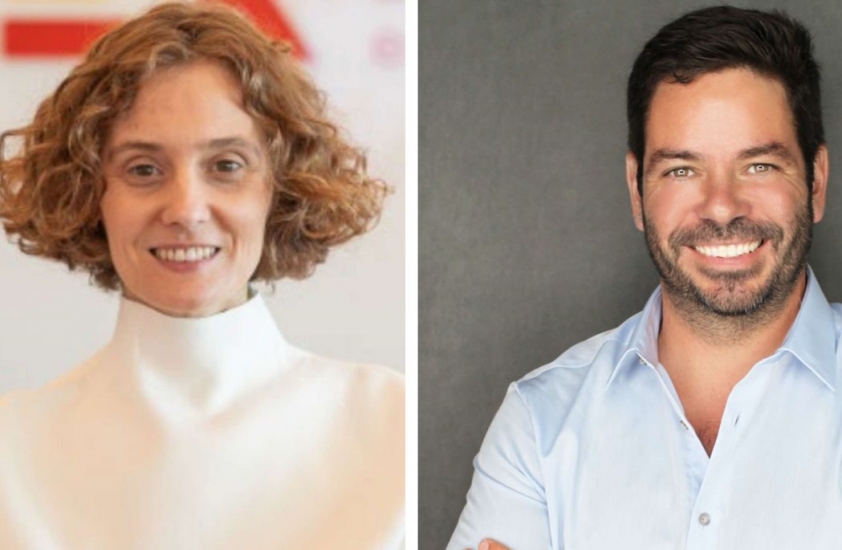Carmen Jordán, directora de Industrias Creativas de ICEX, y Jaime Otero, VP de Asociaciones de Parrot Analytics.