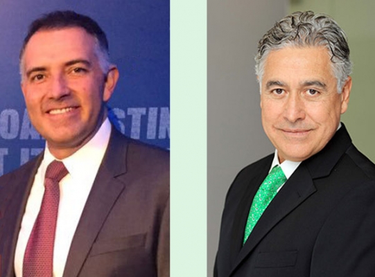 Julio Di-Bella, director general de Stargroup y Patricio Northland, director general de Eutelsat Americas