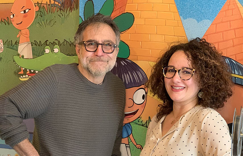 Maurizio Forestieri, CEO, y Anna Lucía Pisanelli, productora ejecutiva de Graphilm Entertainment.