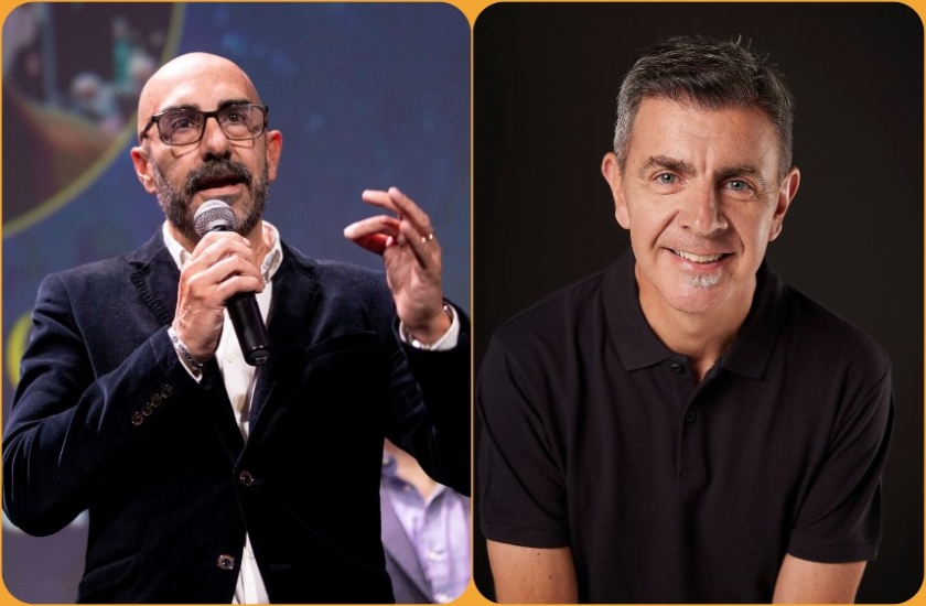 Respaldo a la iniciativa de expertos del sector: Miguel Villarruel Argañaraz, de Publicis Media, y Marcelo Romeo, de Newsan