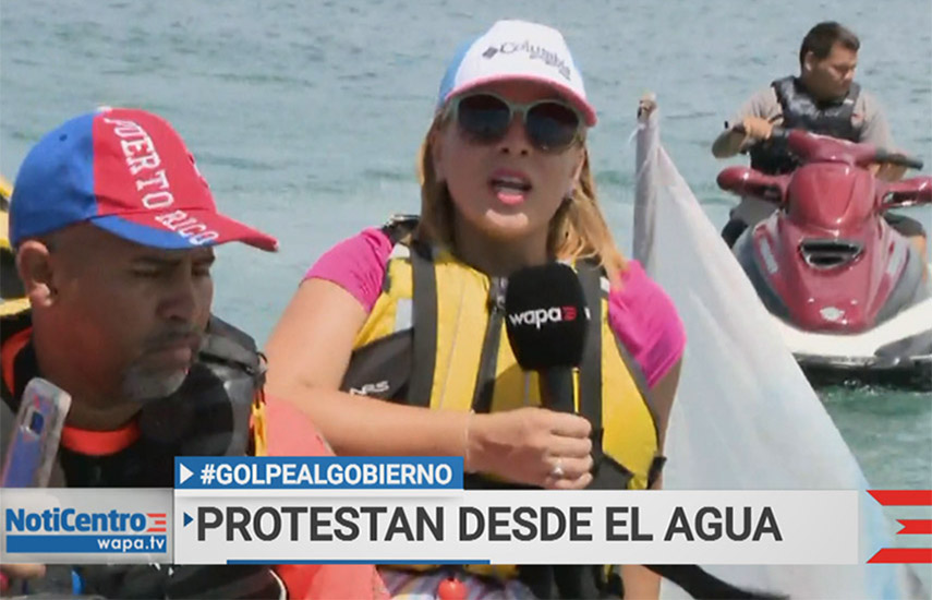 La capital San Juan se convirtió en el epicentro de las masivas protestas que exigen la renuncia de Rosselló.