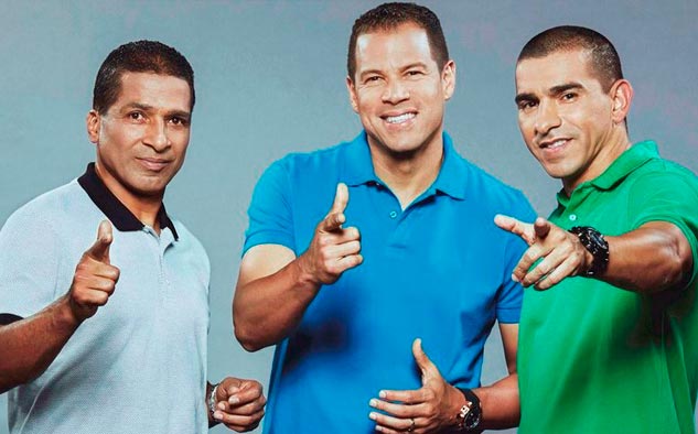 Oscar Córdoba, Alexis García y Víctor Hugo Aristizábal