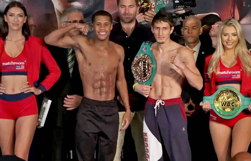 (Foto: @ESPNKnockOut) Devin Haney) disputará el campeonato interino de peso Ligero del Consejo Mundial de Boxeo frente al también invicto Zaur Abdullaev.