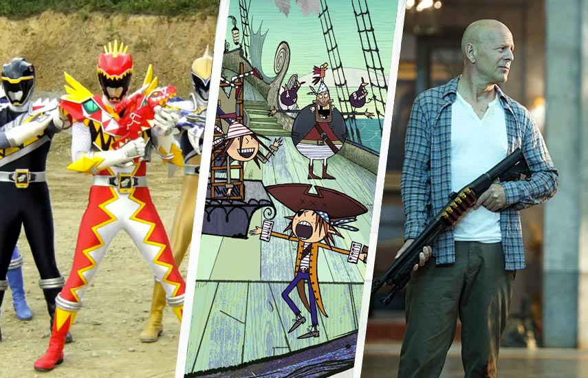 Power Rangers Dino Super Charge, Captain Flinn & The Pirate Dinosaurs, Die Hard