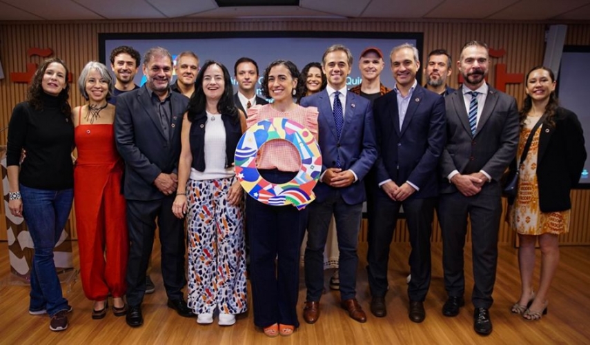 Representantes de Instituciones, profesionales y asociaciones asistentes a la lectura de nominaciones de los Premios Quirino 2026 en São Paulo