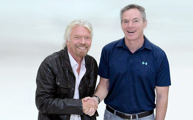 Richard Branson, presidente de Virgin Group, y Paul Jacobs, presidente de Qualcomm