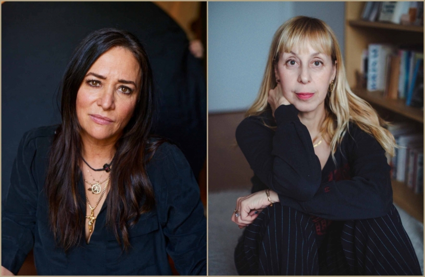 Pamela Adlon, presidente del Jurado Internacional; y Lola Lafon, presidente del jurado de Panorama.