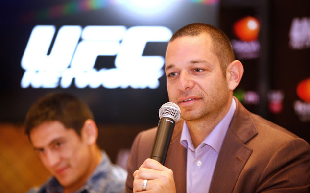 Jaime Pollack, VPS de Desarrollo Internacional de UFC, en la conferencia de prensa y evento debut del canal en el país.