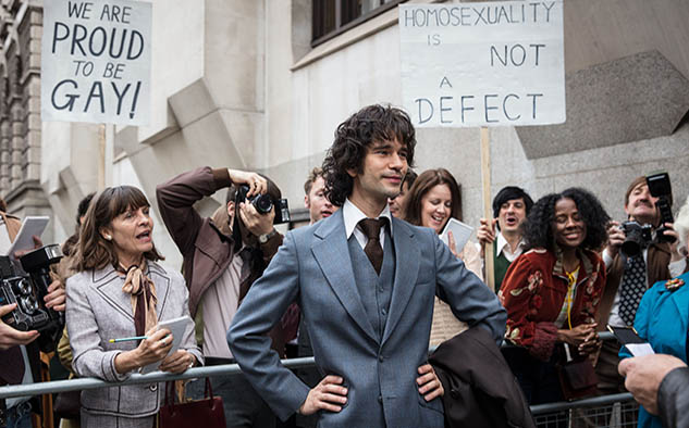 Ben Whishaw encarna al ex modelo y amante de Thorpe, Norman Scott.