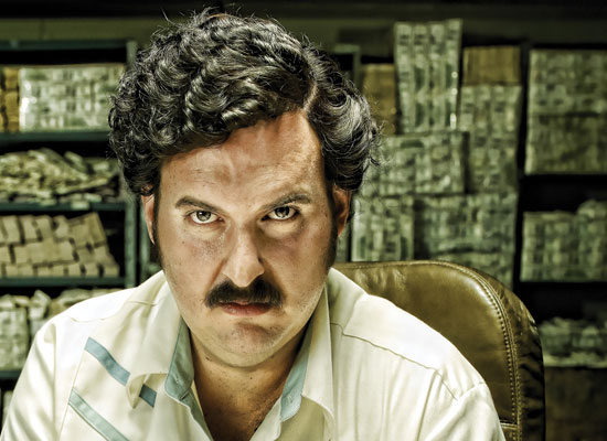 Andrés Parra como Pablo Escobar en la serie de Caracol