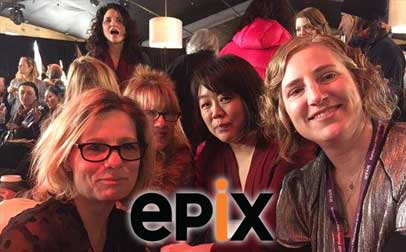 La directora y productoras de "The 4%: Film's Gender Problem" 