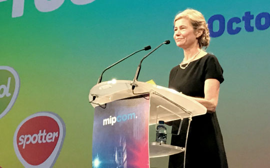 Virginia Mouseler en Mipcom durante las sesiones sobre formatos de The Wit